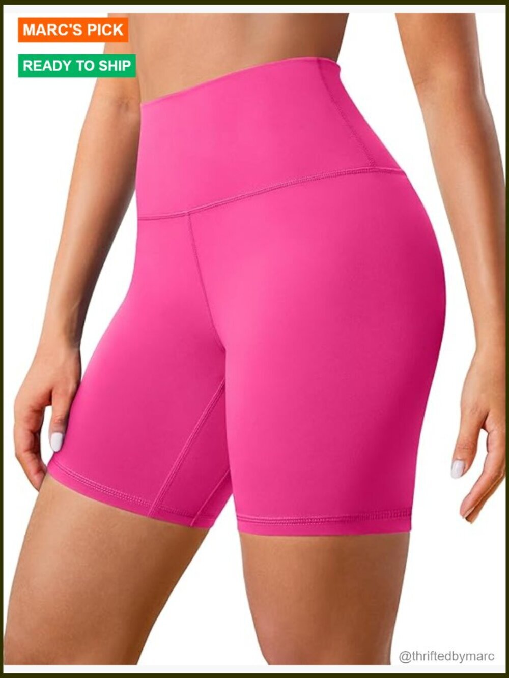 High Waisted 6" Biker Shorts - Soft Stretch Workout Yoga Running Athletic Shorts